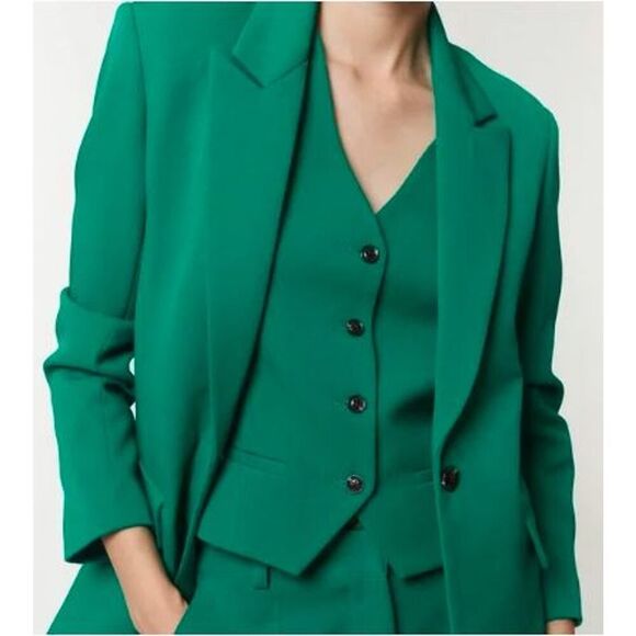 NWT SAINT ART Women's Maude Vest Emerald Sz L and M NWT 225 - Picture 2 of 10